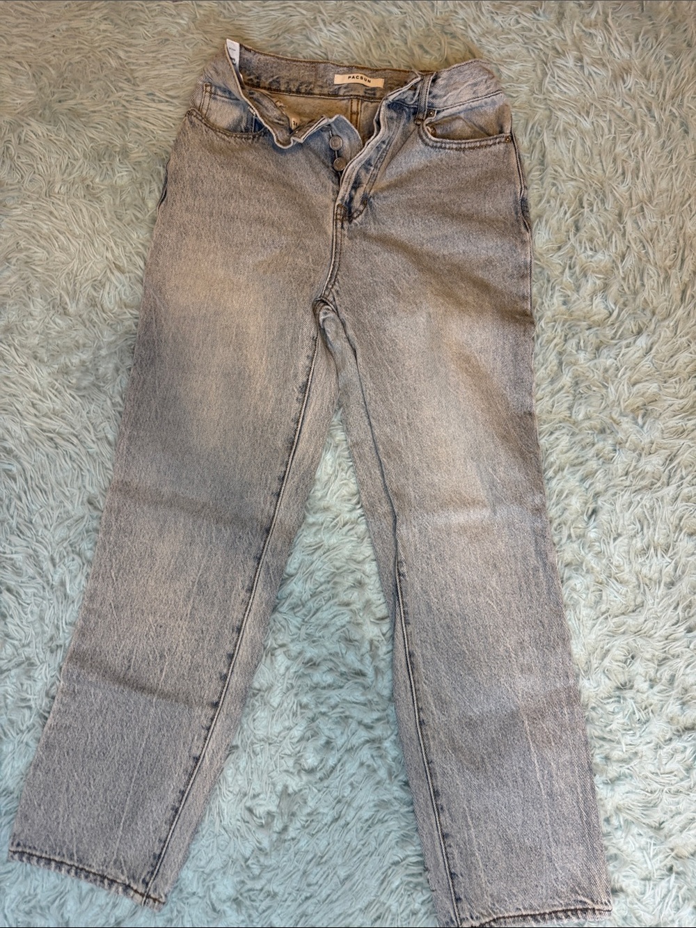PacSun Straight Leg Grey Wash Jeans woman’s 24